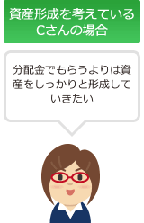 資産形成を考えている Cさんの場合